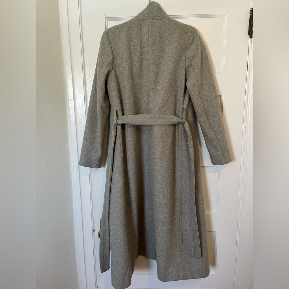 Kenneth Cole Belted Wool Blend Wrap Coat